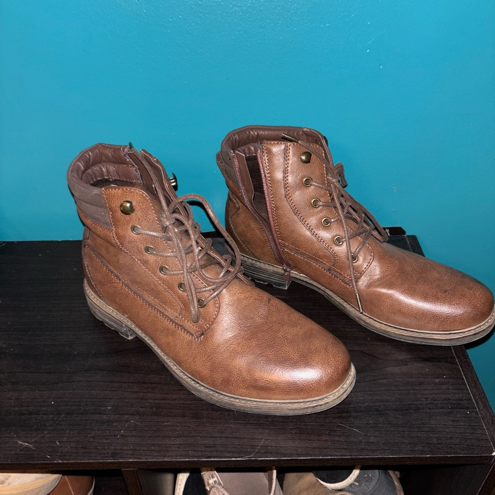 Men's Brown Leather Boots